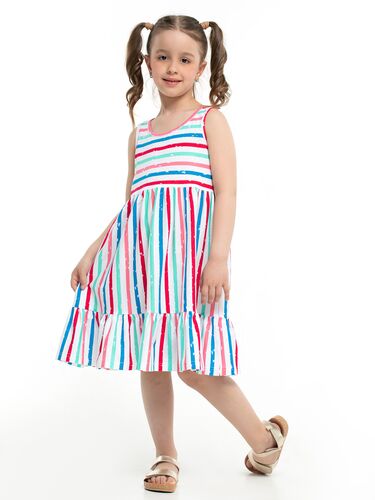 Платье детское Радуга, Цвет: Белый, Размер: 98 (98 - 56 - 51), изображение 2