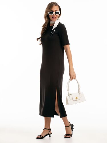 Платье женское Роскошь, Цвет: Черный, Размер: 52