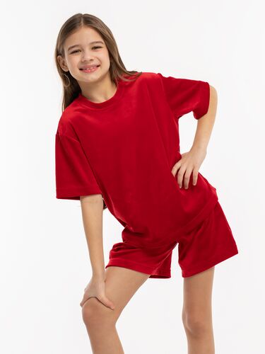 Комплект для девочек Кэт, Цвет: Красный, Размер: 34 (140 - 68 - 60), изображение 5